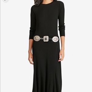 Ralph Lauren black waffle dress